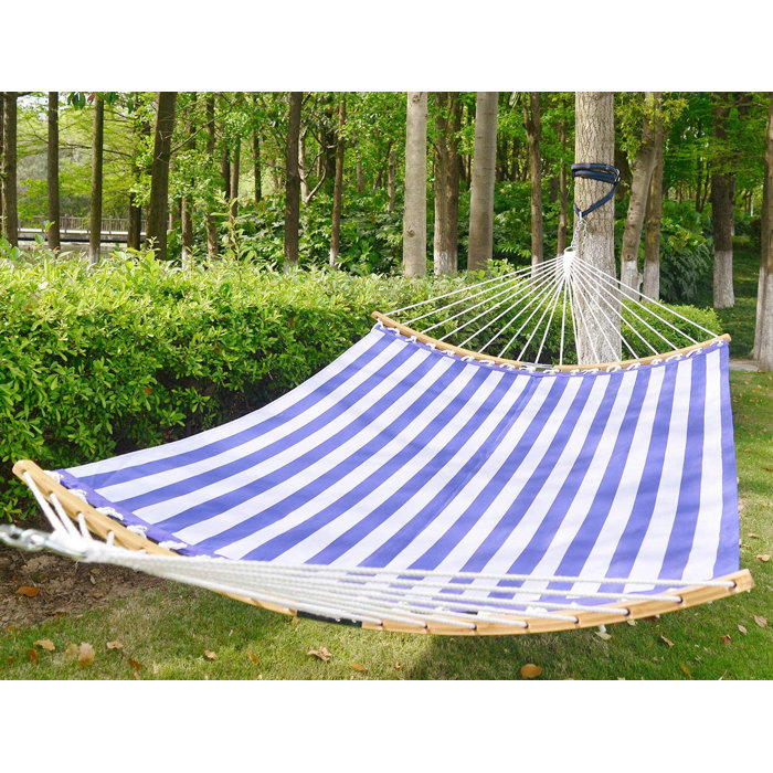 Arlmont & Co. 14 FT Quick Dry Hammock Folding Curved Bamboo Spreader